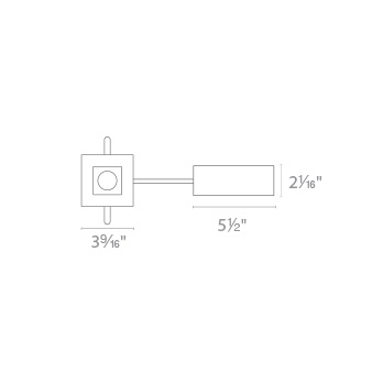 50 90+CRI and 3000K WAC Lighting R2BSD-F930-WT Oculux 2 LED Square Open Reflector Trim with Light Engine and Universal Housing in White Finish Flood Beam