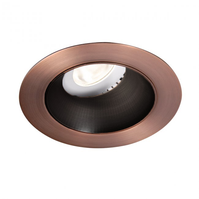 WAC Lighting HR3LEDT118N27HZ//CB Tesla 3.5 LED Round Open Reflector Trim with Light Engine 2700K Narrow Beam, 80+ CRI Haze//Copper Bronze